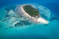 Aerial view of Prison island, Zanzibar Royalty Free Stock Photo