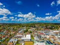 Aerial view of the town of Armidale with colorful buildings in Australia Royalty Free Stock Photo