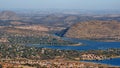 Aerial view of Hartbeespoort Dam Royalty Free Stock Photo