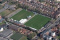 Aerial view of the town of bedfordshire