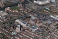 Aerial view of the town of bedfordshire