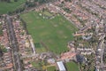 Aerial view of the town of bedfordshire