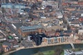 Aerial view of the town of bedfordshire