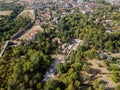 Aerial view of town of Hisarya, Bulgaria Royalty Free Stock Photo