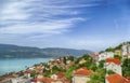 Aerial view of town from Kanli Kula Fortress Royalty Free Stock Photo