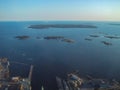 An aerial view of the town of Karlskrona in Blekinge Royalty Free Stock Photo