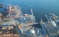 An aerial view of the town of Karlskrona in Blekinge