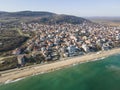 Aerial view of town of Obzor,  Bulgaria Royalty Free Stock Photo