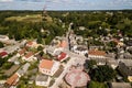 Aerial view of town Sabile, Latvia Royalty Free Stock Photo