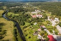 Aerial view of town Sabile, Latvia Royalty Free Stock Photo