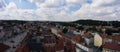 Aerial view town schmoelln thuringia germany Royalty Free Stock Photo