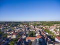 aerial view town schmoelln thuringia germany Royalty Free Stock Photo