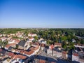 aerial view town schmoelln thuringia germany Royalty Free Stock Photo