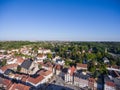 aerial view town schmoelln thuringia germany Royalty Free Stock Photo