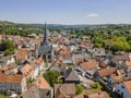 Aerial view of town Schotten, Hesse, Germany