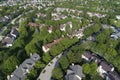 Suburban Townhouse Neighborhood Aerial Royalty Free Stock Photo