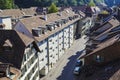 Aerial view of the townhouses of Bern