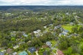 Aerial view of the township of Faulconbridge in regional New South Wales in Australia Royalty Free Stock Photo
