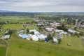 Aerial view of the township of Singleton in regional New South Wales in Australia Royalty Free Stock Photo