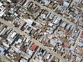 Aerial view of township, South Africa Royalty Free Stock Photo