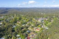 Aerial view of the township of Springwood in regional New South Wales in Australia Royalty Free Stock Photo