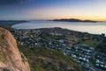 Aerial view of Townsville, Queensland at sunset