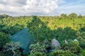 Aerial view Traditional and antique Balinese style Villa design