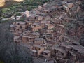 Aerial view of traditional moroccan rural village of Tacheddirt