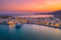 Aerial view of traditional village of Paleochora, Chania, Crete, Greece Royalty Free Stock Photo