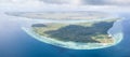 Aerial View of Tranquil Island Scenery in Wakatobi National Park Royalty Free Stock Photo