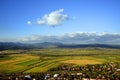 Aerial view of a Transylvanian village