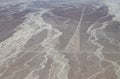 Aerial View of the Trapezoid Nazca Lines