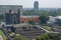 Aerial view of the tree culture plaza, Tlatelolco, Mexico