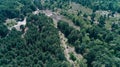 Aerial view of the trees. Forest. Summer. Day. Kiev. Ukraine. Royalty Free Stock Photo