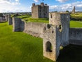 Aerial view. Trim Castle. county Meath. Ireland Royalty Free Stock Photo