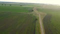 Aerial view of tripoint of Hungary, Austria and Slovak. Trojmedzie SK and HU and AT.