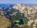 Aerial view of Trnovacko Lake in Montenegro