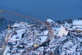 Aerial view on Tromso and Arctic cathedral, Norway, Tromso At Winter Royalty Free Stock Photo