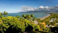 Aerial view of tropical coastal area Royalty Free Stock Photo