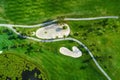 Aerial view of tropical golf course, Dominican Republic, Punta C Royalty Free Stock Photo