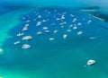 Aerial view of tropical island ,Maldives Royalty Free Stock Photo