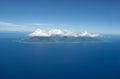Aerial view of the tropical island of Moorea