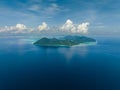 Seascape with tropical islands. Semporna, Sabah, Malaysia. Royalty Free Stock Photo