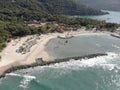 Aerial view of tropical resort in Labadie, Haiti