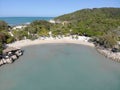 Aerial view of tropical resort in Labadie, Haiti