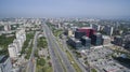 Aerial view of Tsarigradsko Chaussee, Sofia, Bulgaria Royalty Free Stock Photo