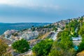 Aerial view of Tsfat/Safed in Israel Royalty Free Stock Photo