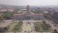 Aerial view of Tshwane City Hall in the city center of Pretoria, South Africa