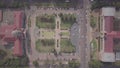 Aerial view of Tshwane City Hall and Ditsong National Museum of Natural History in the city center of Pretoria, South Africa