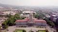 Aerial view of Tshwane city hall in Pretoria, South Africa